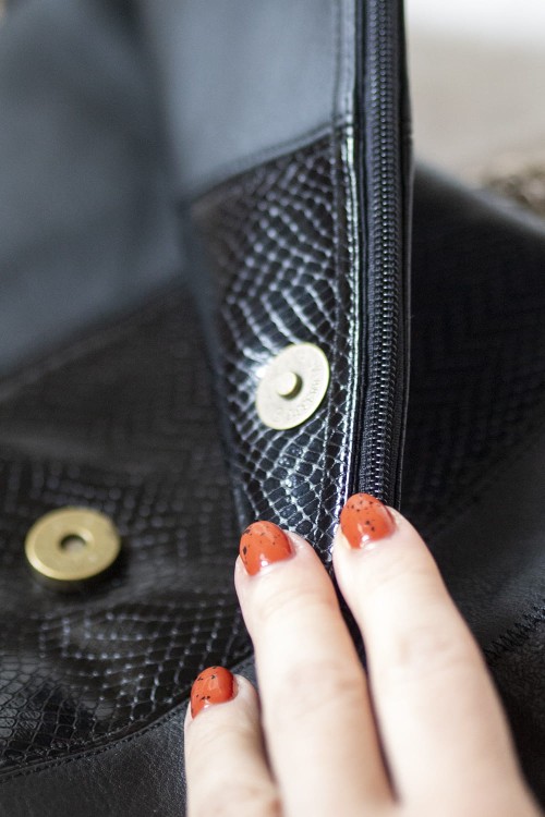 Składana kopertówka z ekoskóry