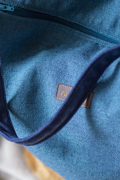 Turkusowo-miodowa boho bag