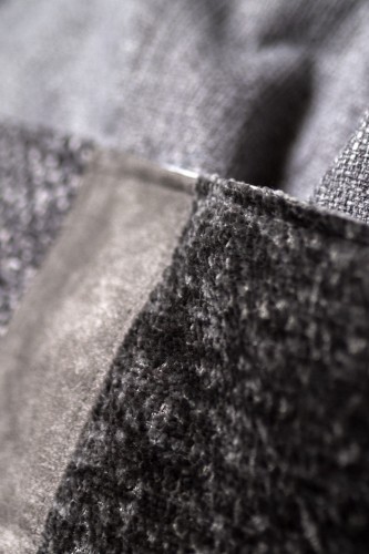 Duża szara patchworkowa torba z kominem