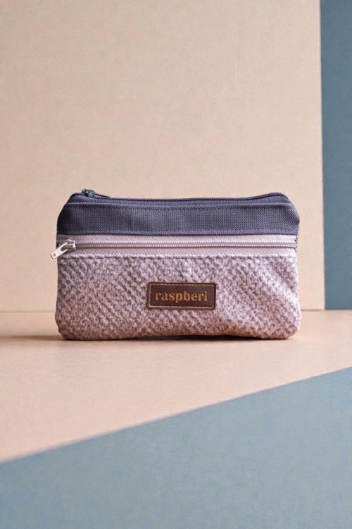 Szary portfel melanż