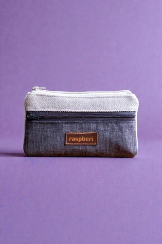 Grafitowy portfel damski