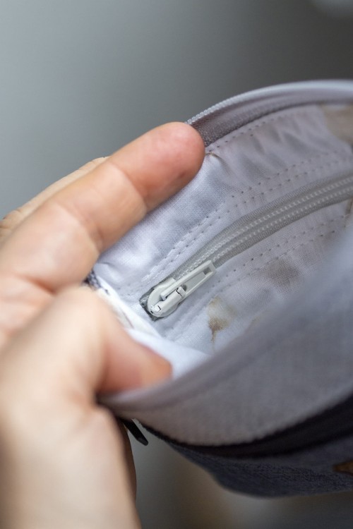 Grafitowy portfel damski