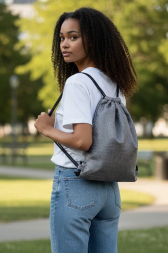 Szary prosty workoplecak