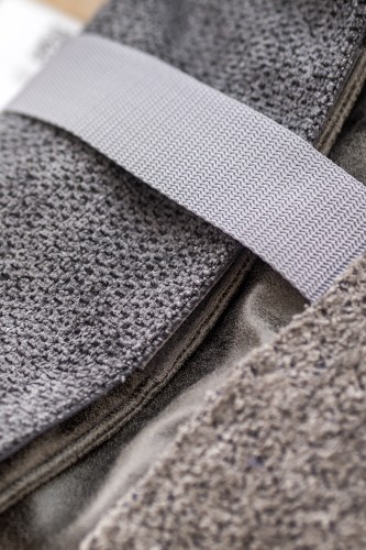 Szary plecak kurierski baranek