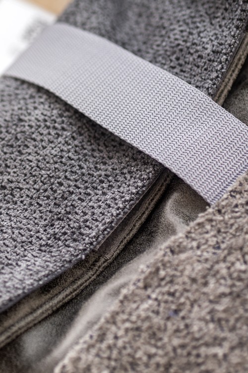 Szary plecak kurierski baranek