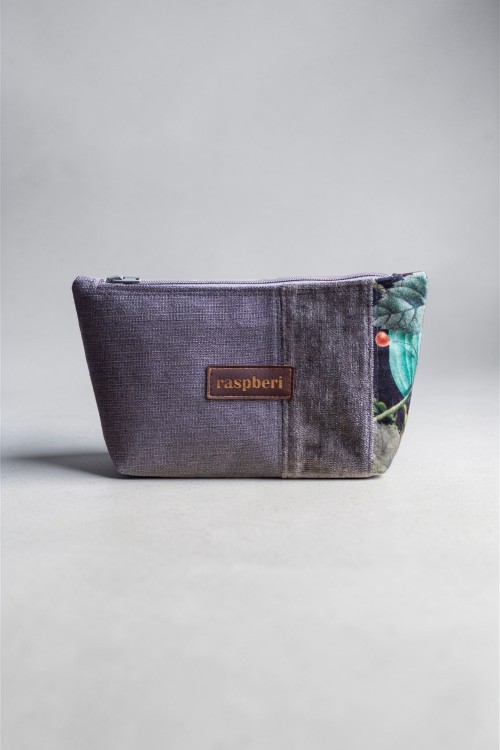 Ciemnoszara kosmetyczka MIDI