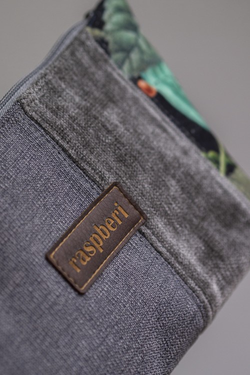 Ciemnoszara kosmetyczka MIDI