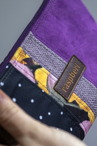 Kolorowa patchworkowa kosmetyczka MIDI