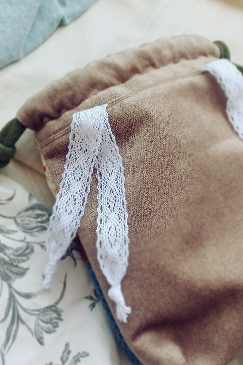 Worek na kierownicę roweru lub hulajnogi patchwork