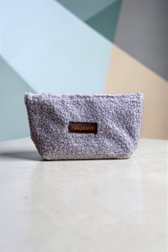 Szara kosmetyczka MIDI baranek