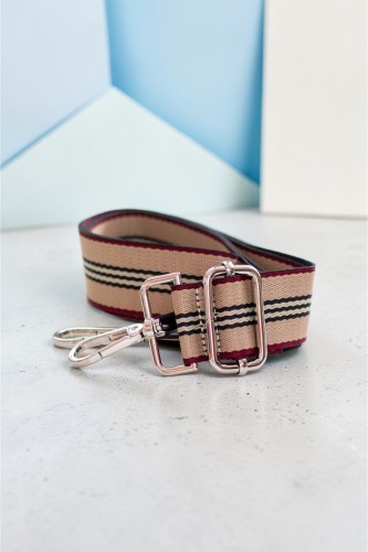 Beżowy pasek do torebki