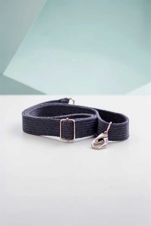 Grafitowy pasek do torebki