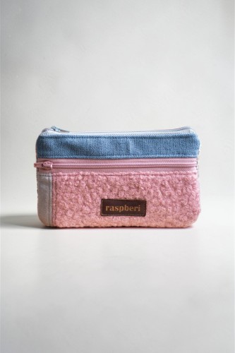 Niebiesko-różowy portfelik