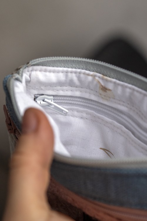 Niebiesko-różowy portfelik