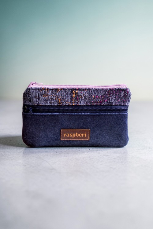 Grafitowo-granatowy portfel