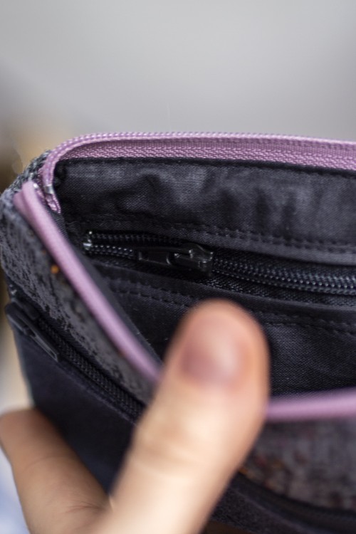 Grafitowo-granatowy portfel