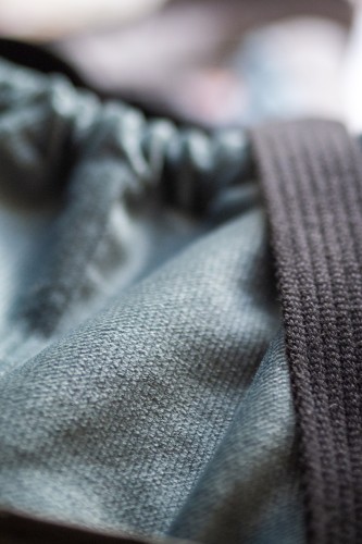 Pikowana torba z kominem do wózka