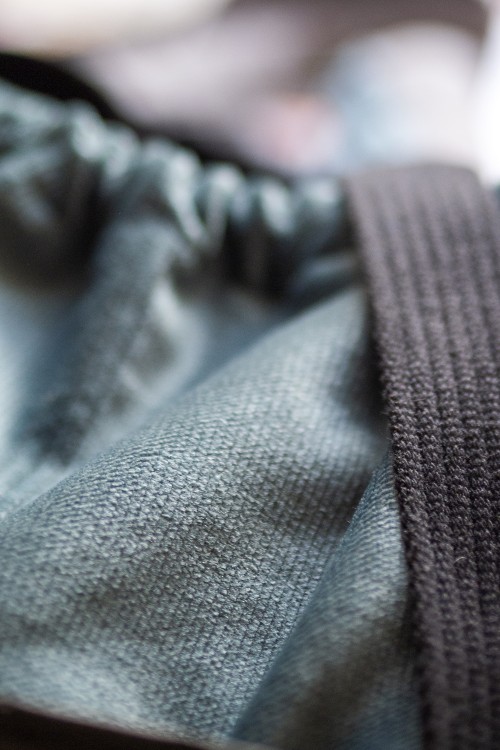 Pikowana torba z kominem do wózka