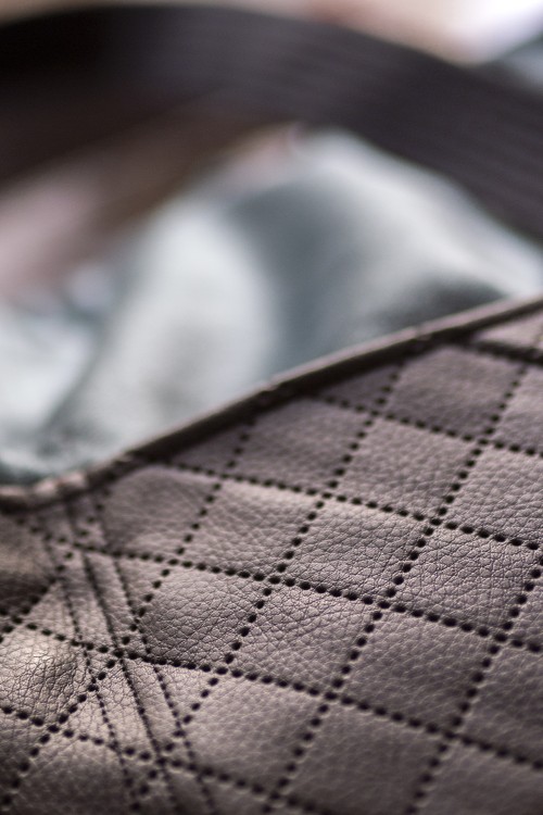 Pikowana torba z kominem do wózka