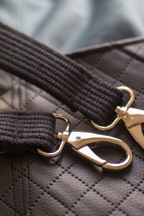 Pikowana torba z kominem do wózka