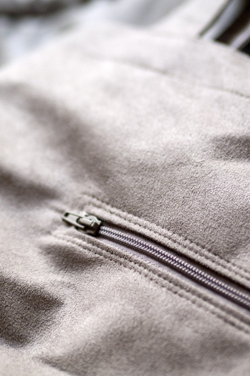 Shopperka z grubego niebieskiego sztruksu