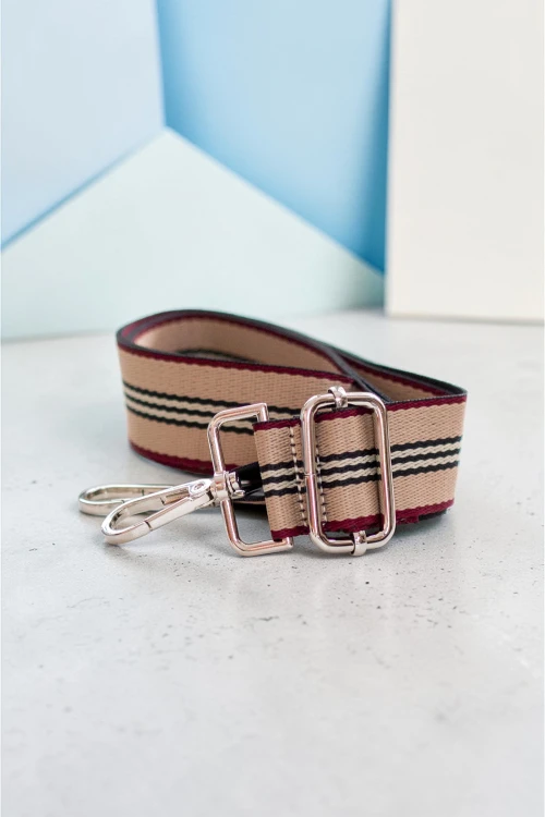 Beżowy pasek do torebki