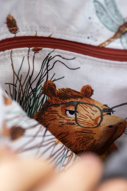 Szary mini workoplecak