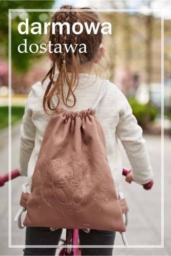 Brązowy workoplecak dla dziecka KOALA