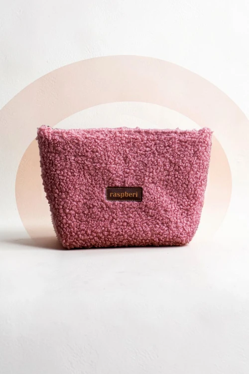 Różowa kosmetyczka MAXI baranek