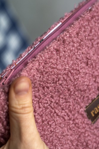 Różowa kosmetyczka MAXI baranek