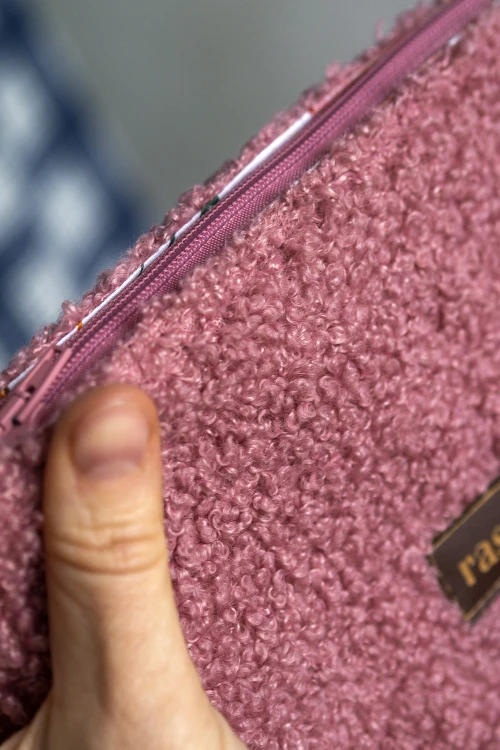 Różowa kosmetyczka MAXI baranek