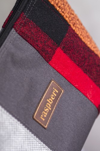 Kosmetyczka MAXI patchwork w kratę