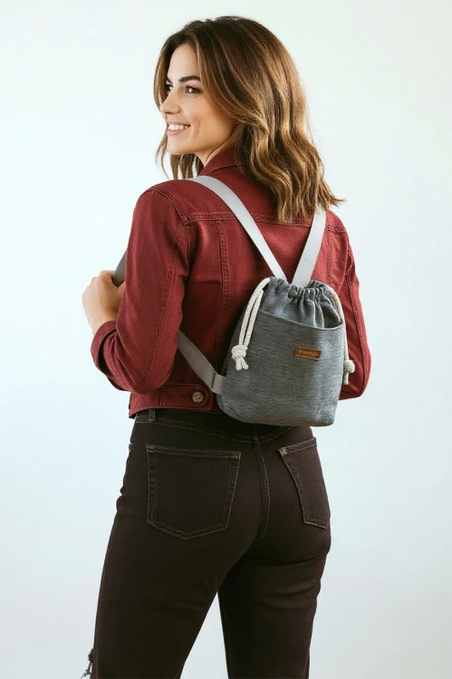 Ciemnoszary workoplecak mini