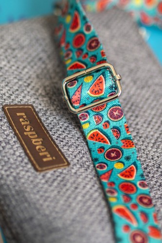 Szara kopertówka mini nerka saszetka