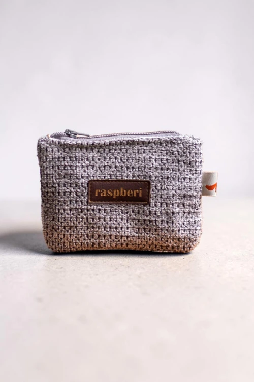 Etui na klucze portfelik z plecionki