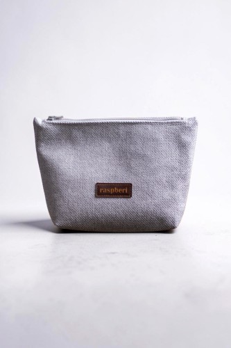 Jasnoszara kosmetyczka MAXI