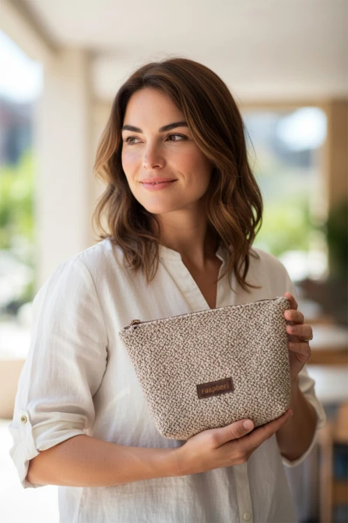 Beżowa kosmetyczka MAXI