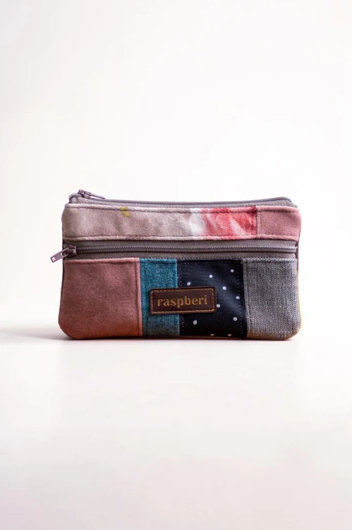 Patchworkowy kolorowy portfelik