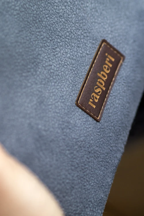 Szara kosmetyczka MAXI z weluru