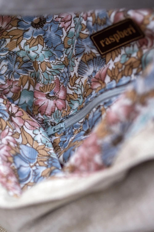 Kremowo-szara shopperka