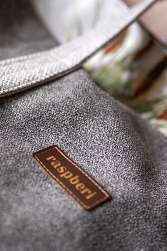 Szara duża shopperka damska