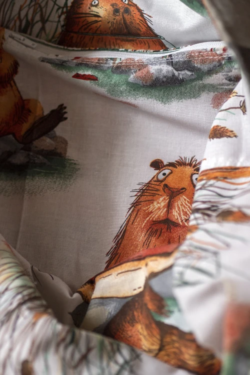 Jasnoszara torba na zakupy