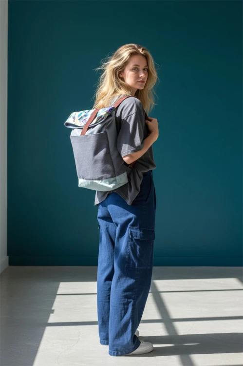 Składany plecak kurierski monstera