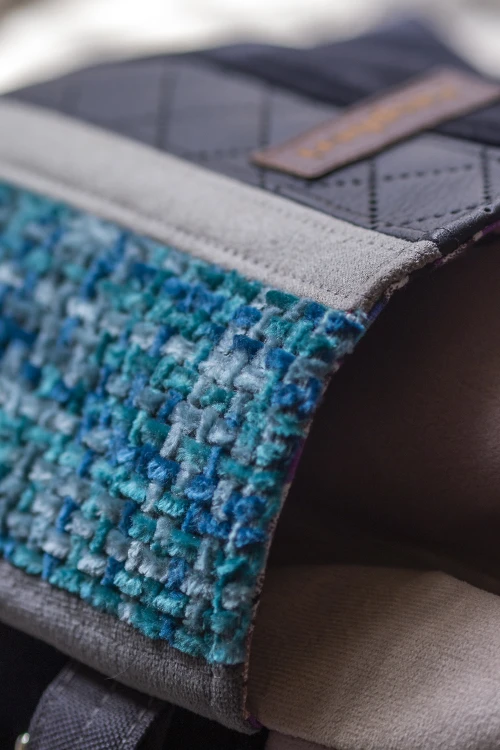 Patchworkowa listonoszka z kominem