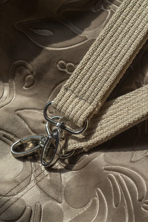 Torba welurowa handmade UNIKAT – unikatowa torba dla mamy z mocowaniami do wózka