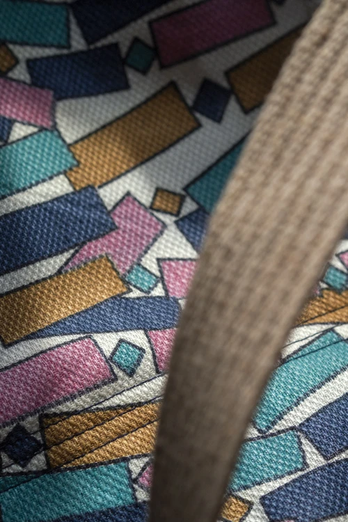 Torba granatowa handmade RASPBERI – unikatowa torba dla mamy z mocowaniami do wózka