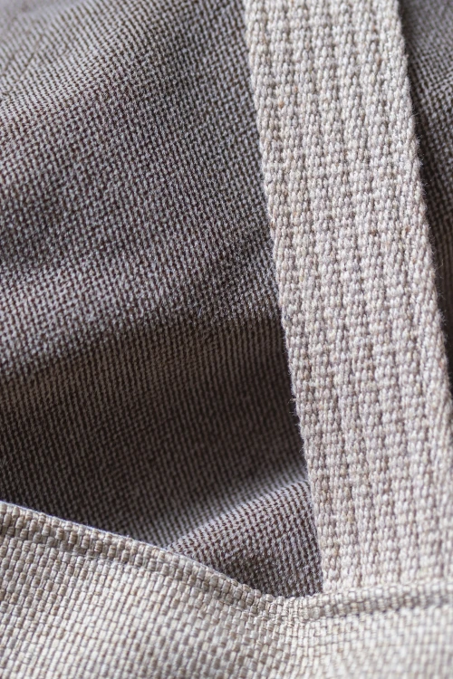 Torba z kominem patchwork no waste w kwiaty z zaczepami do wózka dziecięcego
