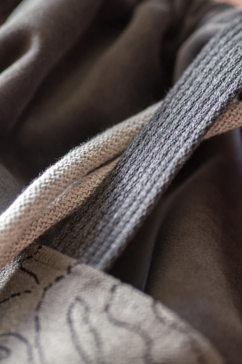 Duża torba shopper Raspberi – unikatowa torba handmade z kieszeniami