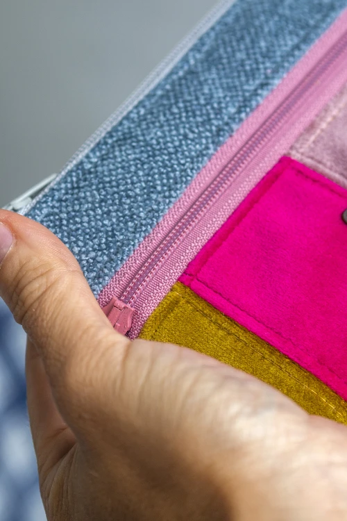 Portfel handmade No Waste – unikat z resztek tkanin | Raspberi