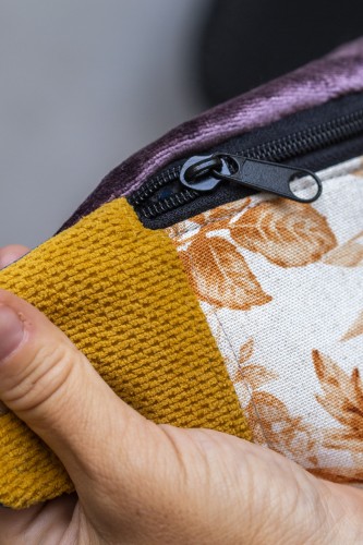 Nerka patchworkowa no waste – unikatowa saszetka handmade